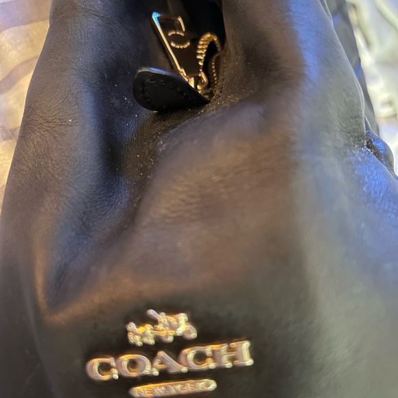 FLASH SALE NWOT authentic Coach black leather handbag - Picture 4 of 4